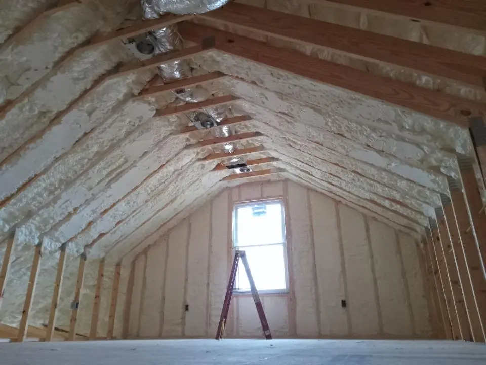 Spray foam roofing application for Crawl Space Insulation project in Shamong